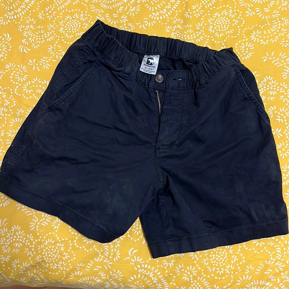 Black beat bottom shorts